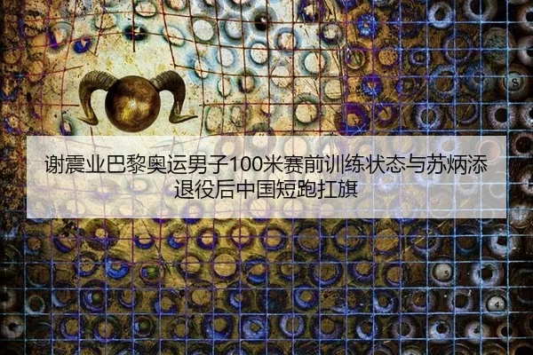谢震业巴黎奥运男子100米赛前训练状态与苏炳添退役后中国短跑扛旗