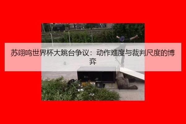 苏翊鸣世界杯大跳台争议：动作难度与裁判尺度的博弈